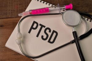 Notebook written with PTSD stands for Post-traumatic stress disorder